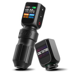 CNC E77 PRO Kabellose Tattoo-Stiftmaschine mit 3200 mAh Doppelbatterien, LED-Anzeige, 4,0-Takt, kernlosem Motor – für Profis und Anfänger
