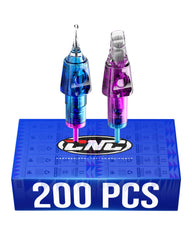 CNC Dimension Tattoo Cartridge Needles 200pcs Assorted RL/RS/RM with Membrane