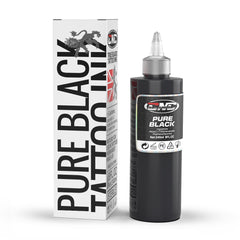 CNC 8oz Black Tattoo Ink Set 240ml Pure Black Vegan-Friendly Pigment Professional Tattoo Supplies for Lining, Shading, Blending Premium Skin-Safe Inks