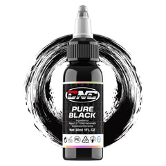 CNC Black Tattoo Ink 1oz (30ml) USA Standard Pigment Tattoo Supplies für Lining, Shading, Tribal und Blending Pure Black Premium Inks 