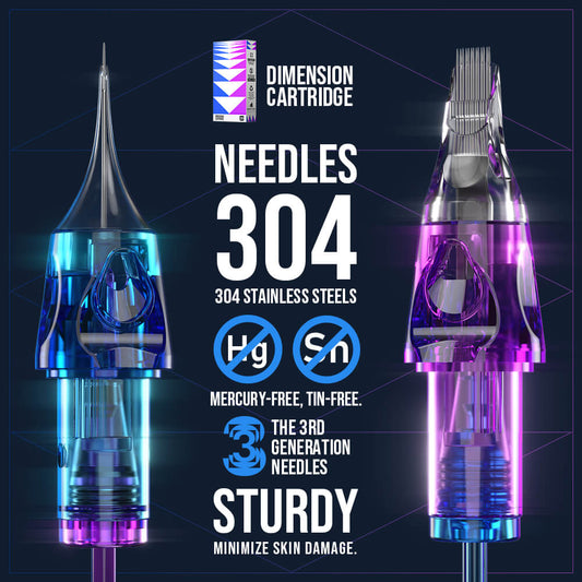 CNC Dimension Tattoo Needle Cartridges RL/RS/RM/M1 20PCS