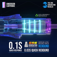 30PCS CNC Dimension Tattoo Needle Cartridges Mixed Size